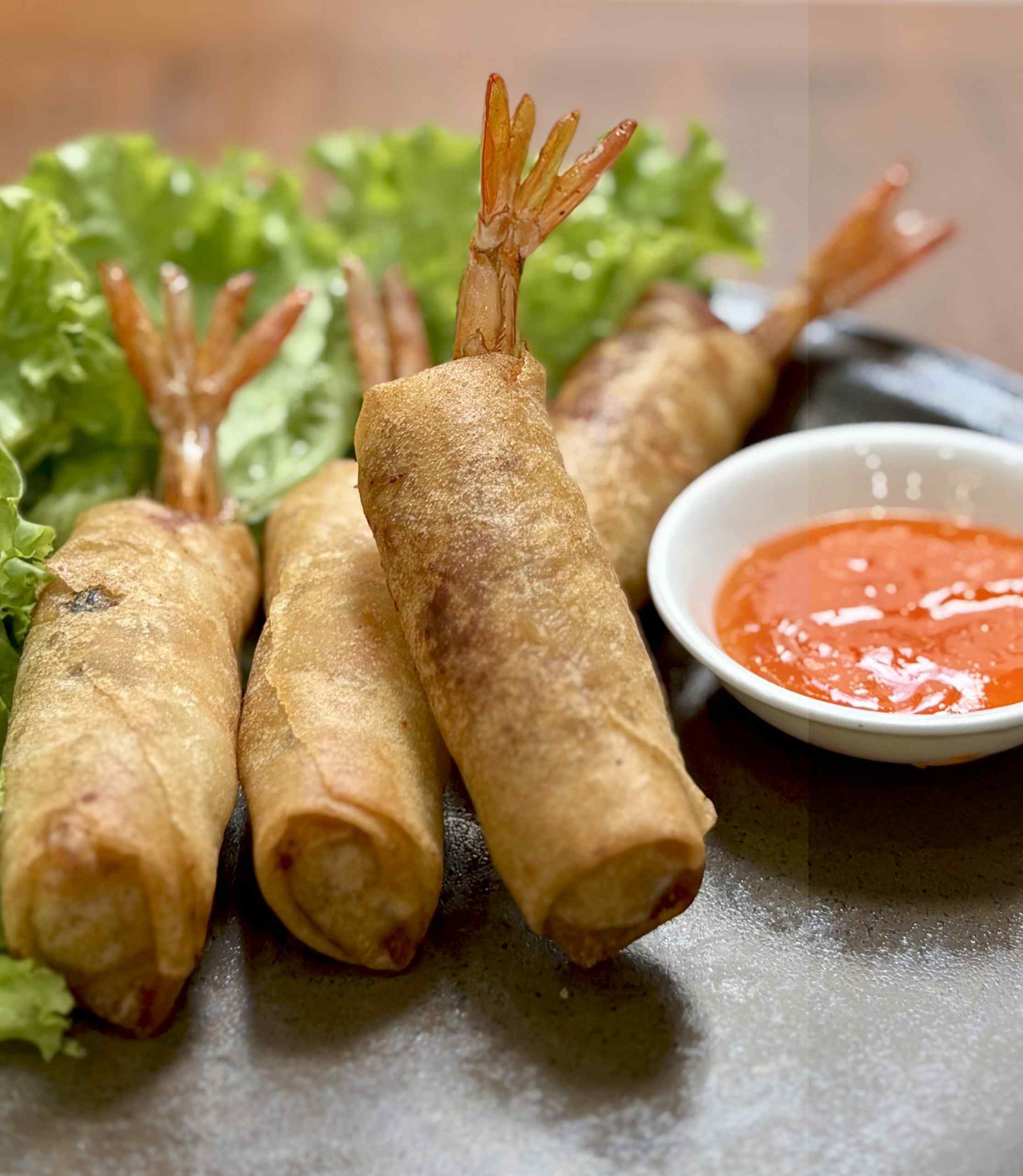 Chả giò xốp con tôm